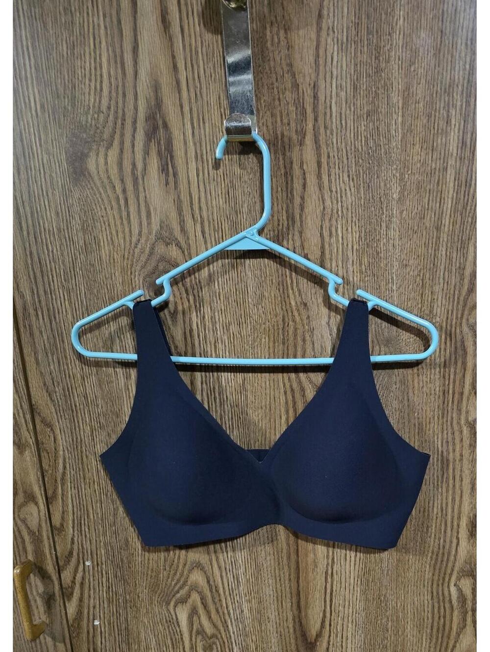 Solid Black Full Coverage Bra Size XL